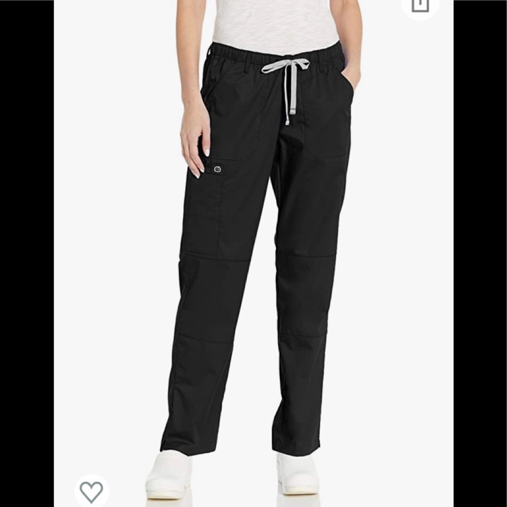New black petite large wonder wink scrub pants